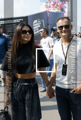 Zandvoort 25 augustus 2024
Olcay Gulsen en Eelko v Kooten bij de Formule 1 op circuit Zandvoort.