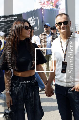Zandvoort 25 augustus 2024
Olcay Gulsen en Eelko v Kooten bij de Formule 1 op circuit Zandvoort.