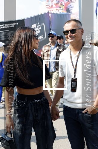 Zandvoort 25 augustus 2024
Olcay Gulsen en Eelko v Kooten bij de Formule 1 op circuit Zandvoort.