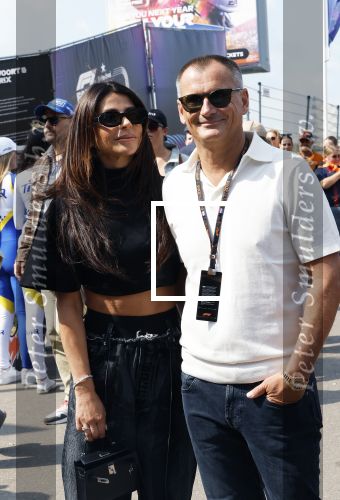Zandvoort 25 augustus 2024
Olcay Gulsen en Eelko v Kooten bij de Formule 1 op circuit Zandvoort.