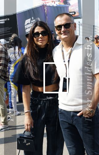Zandvoort 25 augustus 2024
Olcay Gulsen en Eelko v Kooten bij de Formule 1 op circuit Zandvoort.
