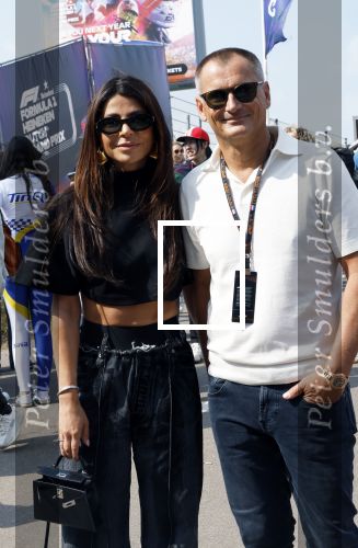 Zandvoort 25 augustus 2024
Olcay Gulsen en Eelko v Kooten bij de Formule 1 op circuit Zandvoort.