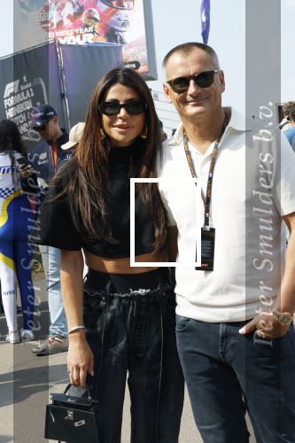 Zandvoort 25 augustus 2024
Olcay Gulsen en Eelko v Kooten bij de Formule 1 op circuit Zandvoort.