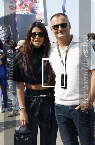 Zandvoort 25 augustus 2024
Olcay Gulsen en Eelko v Kooten bij de Formule 1 op circuit Zandvoort.