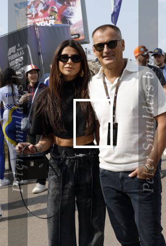 Zandvoort 25 augustus 2024
Olcay Gulsen en Eelko v Kooten bij de Formule 1 op circuit Zandvoort.