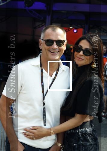 Zandvoort 25 augustus 2024
Olcay Gulsen en Eelko v Kooten bij de Formule 1 op circuit Zandvoort.
