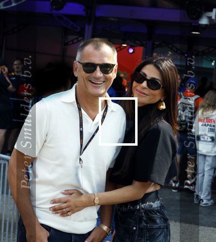 Zandvoort 25 augustus 2024
Olcay Gulsen en Eelko v Kooten bij de Formule 1 op circuit Zandvoort.