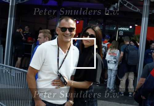 Zandvoort 25 augustus 2024
Olcay Gulsen en Eelko v Kooten bij de Formule 1 op circuit Zandvoort.