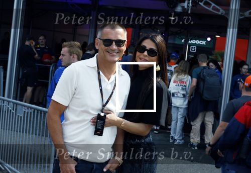 Zandvoort 25 augustus 2024
Olcay Gulsen en Eelko v Kooten bij de Formule 1 op circuit Zandvoort.