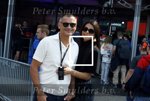 Zandvoort 25 augustus 2024
Olcay Gulsen en Eelko v Kooten bij de Formule 1 op circuit Zandvoort.
