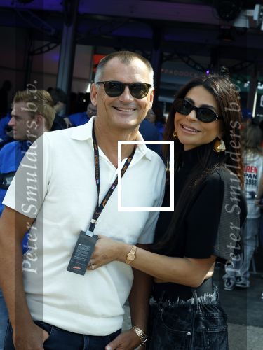 Zandvoort 25 augustus 2024
Olcay Gulsen en Eelko v Kooten bij de Formule 1 op circuit Zandvoort.