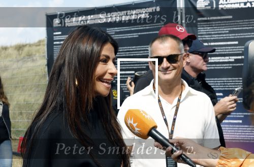 Zandvoort 25 augustus 2024
Olcay Gulsen en Eelko v Kooten bij de Formule 1 op circuit Zandvoort.