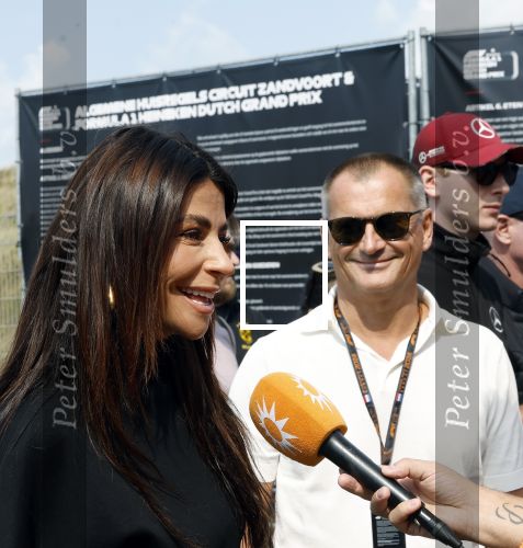 Zandvoort 25 augustus 2024
Olcay Gulsen en Eelko v Kooten bij de Formule 1 op circuit Zandvoort.