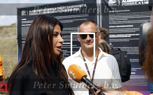 Zandvoort 25 augustus 2024
Olcay Gulsen en Eelko v Kooten bij de Formule 1 op circuit Zandvoort.