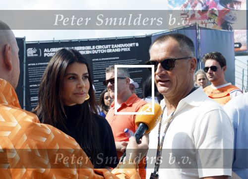Zandvoort 25 augustus 2024
Olcay Gulsen en Eelko v Kooten bij de Formule 1 op circuit Zandvoort.