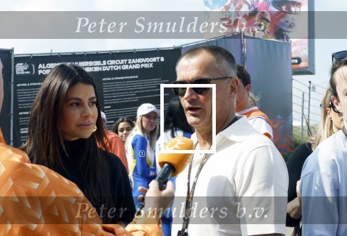 Zandvoort 25 augustus 2024
Olcay Gulsen en Eelko v Kooten bij de Formule 1 op circuit Zandvoort.
