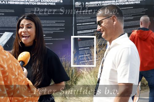 Zandvoort 25 augustus 2024
Olcay Gulsen en Eelko v Kooten bij de Formule 1 op circuit Zandvoort.