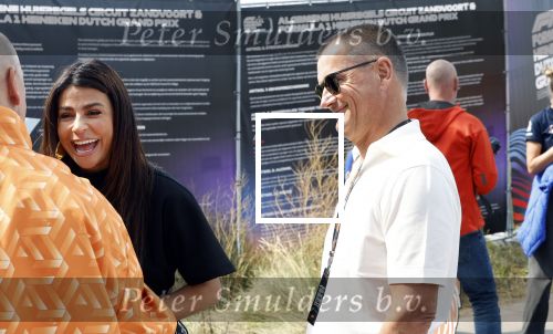 Zandvoort 25 augustus 2024
Olcay Gulsen en Eelko v Kooten bij de Formule 1 op circuit Zandvoort.