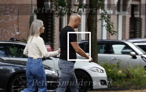 Amsterdam 15 augustus 2024
Sander v d Meij en Christie Bokma  in Amsterdam zuid.