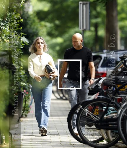 Amsterdam 15 augustus 2024
Sander v d Meij en Christie Bokma  in Amsterdam zuid.