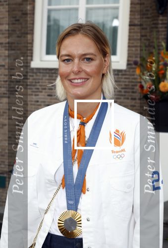 Den Haag 13 augustus 2024
De Olympische sporters die een medaille gehaald hebben worden ontvangen door premier Dick Schoof . Sharon v Rouwendaal