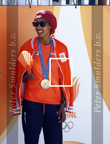 Scheveningen 12 augustus 2024
Aankomst olympische sporters in scheveningen . Humberto Tan presenteert het programma. Sifan Hassan