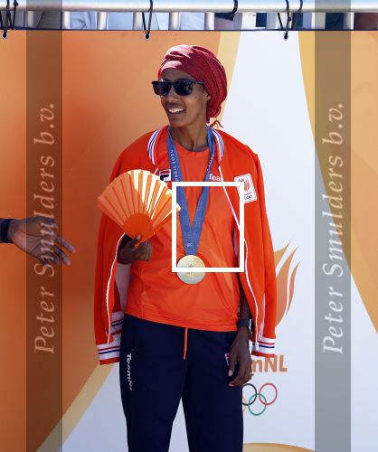 Scheveningen 12 augustus 2024
Aankomst olympische sporters in scheveningen . Humberto Tan presenteert het programma. Sifan Hassan