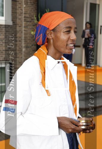 Den Haag 13 augustus 2024
De Olympische sporters die een medaille gehaald hebben worden ontvangen door premier Dick Schoof . Sifan hassan