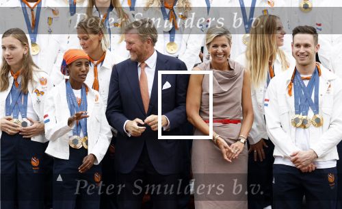 Den Haag 13 augustus 2024
Alle medaillewinnaars bij de olympische spelen op bezoek bij Koning Willem Alexander en Koningin Maxima op huis ten Bosch . oa aanwezig Femke Bol Sifan hassan Harrie Lavreysen Sharon v Rouwendaal Worthy de Jong Marit Bouwmeester Roy v d Berg de Hockey heren de hockey dames en alle roeiers.
