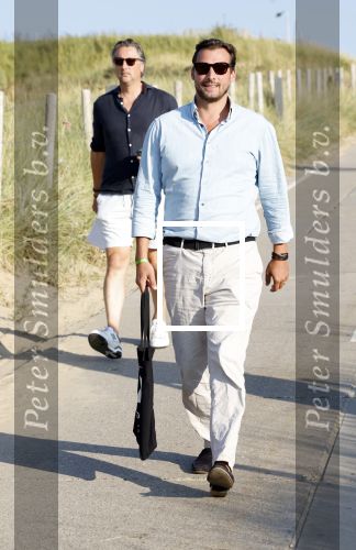 Scheveningen 27 augustus 2024
Afscheids feestje van Mark Rutte bij strandtent Culpepper. Thierry Baudet met zijn beveiliging