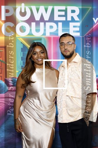 Amsterdam 21 augustus 2024
Presentatie Power Couple . De bekende koppels die mee doen aan het programma zijn: Djamila & Johannes, Eva & Sebastiaan, Laura & Ryan, Naomi & Quentin, Annebel & Rene, Michelle & Roy en Vonneke & Davinio. Monica Geuze en Valerio Zeno.