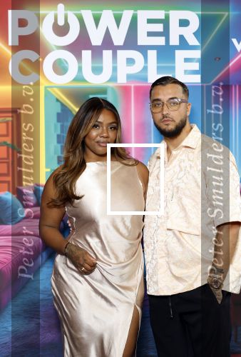 Amsterdam 21 augustus 2024
Presentatie Power Couple . De bekende koppels die mee doen aan het programma zijn: Djamila & Johannes, Eva & Sebastiaan, Laura & Ryan, Naomi & Quentin, Annebel & Rene, Michelle & Roy en Vonneke & Davinio. Monica Geuze en Valerio Zeno.