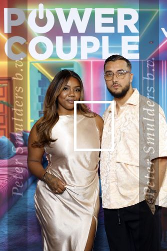 Amsterdam 21 augustus 2024
Presentatie Power Couple . De bekende koppels die mee doen aan het programma zijn: Djamila & Johannes, Eva & Sebastiaan, Laura & Ryan, Naomi & Quentin, Annebel & Rene, Michelle & Roy en Vonneke & Davinio. Monica Geuze en Valerio Zeno.