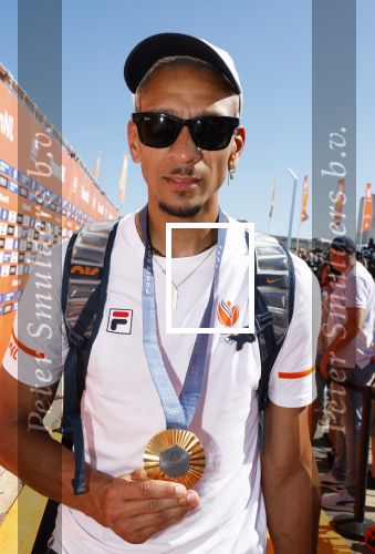 Scheveningen 12 augustus 2024
Aankomst olympische sporters in scheveningen . Humberto Tan presenteert het programma. Worthy de Jong