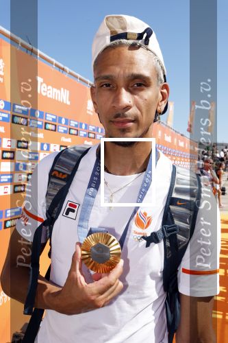 Scheveningen 12 augustus 2024
Aankomst olympische sporters in scheveningen . Humberto Tan presenteert het programma. Worthy de Jong
