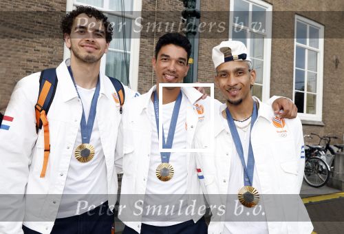 Den Haag 13 augustus 2024
De Olympische sporters die een medaille gehaald hebben worden ontvangen door premier Dick Schoof .