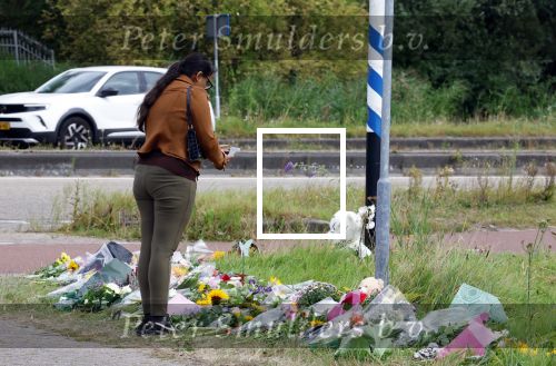 Amsterdam 22 augustus 2025
Op de plek waar de 17 jarige Lisa uit Abcoude vermoord is worden door veel mensen bloemen en knuffelbeesten gelegd .