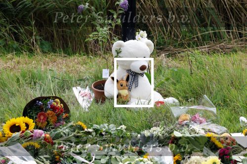 Amsterdam 22 augustus 2025
Op de plek waar de 17 jarige Lisa uit Abcoude vermoord is worden door veel mensen bloemen en knuffelbeesten gelegd .