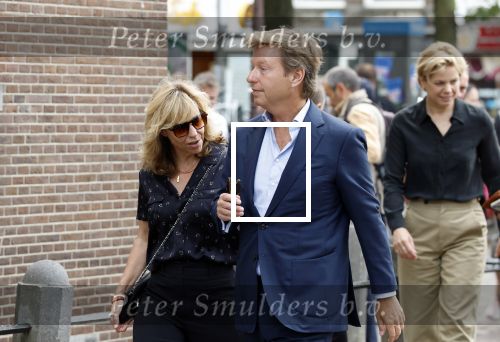 Amsterdam 7 augustus 2025
Herdenkingsdienst Derk Sauer in de westerkerk . Claudia de Breij met broer Dennis de Breij