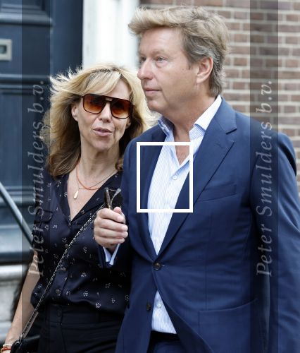 Amsterdam 7 augustus 2025
Herdenkingsdienst Derk Sauer in de westerkerk . Claudia de Breij met broer Dennis de Breij