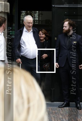Amsterdam 7 augustus 2025
Herdenkingsdienst Derk Sauer in de westerkerk . Henk v Dorp met partner