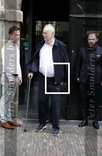 Amsterdam 7 augustus 2025
Herdenkingsdienst Derk Sauer in de westerkerk . Henk v Dorp met partner