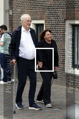 Amsterdam 7 augustus 2025
Herdenkingsdienst Derk Sauer in de westerkerk . Henk v Dorp met partner