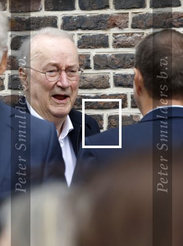 Amsterdam 7 augustus 2025
Herdenkingsdienst Derk Sauer in de westerkerk . Henk v Dorp met partner