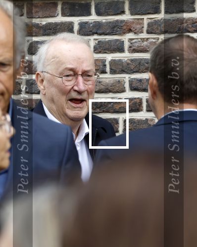 Amsterdam 7 augustus 2025
Herdenkingsdienst Derk Sauer in de westerkerk . Henk v Dorp met partner