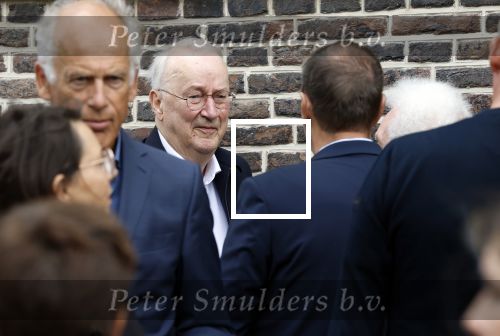 Amsterdam 7 augustus 2025
Herdenkingsdienst Derk Sauer in de westerkerk . Henk v Dorp met partner