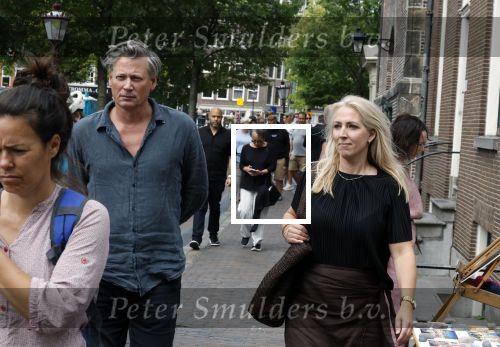 Amsterdam 7 augustus 2025
Herdenkingsdienst Derk Sauer in de westerkerk . Lilian Marijnissen met partner Joeri Jansen