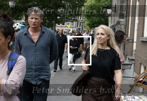 Amsterdam 7 augustus 2025
Herdenkingsdienst Derk Sauer in de westerkerk . Lilian Marijnissen met partner Joeri Jansen