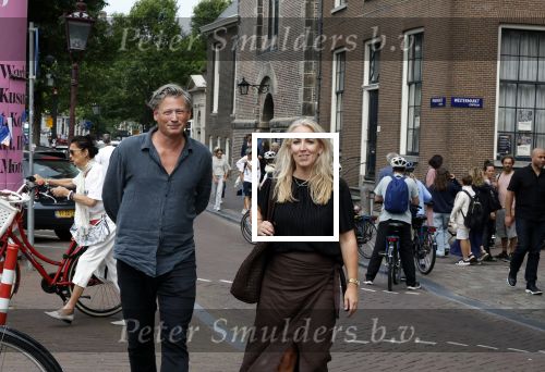 Amsterdam 7 augustus 2025
Herdenkingsdienst Derk Sauer in de westerkerk . Lilian Marijnissen met partner Joeri Jansen