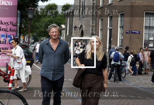 Amsterdam 7 augustus 2025
Herdenkingsdienst Derk Sauer in de westerkerk . Lilian Marijnissen met partner Joeri Jansen